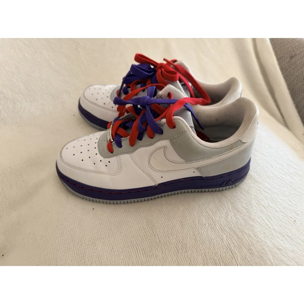Nike Air Force 1 Women's 7.5 – 315115‑113 – White/Grey/Purple – 2007